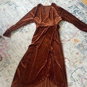 Velvet Wrap Dress